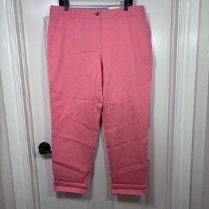 NWT Talbots The Weekend Chino Pants Women’s 14 Pink